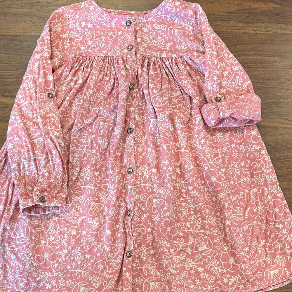 Next Pink Floral Kids Casual Dress